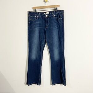 Levi's 518 Superlow Bootcut Medium Wash Faded High Rise Denim Jeans